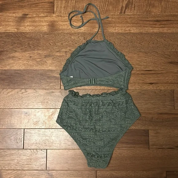 ASOS halter high waisted bikini UK 8 US 4 - Picture 3 of 5